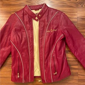 VINTAGE BABY PHAT RED LEATHER JACKET
